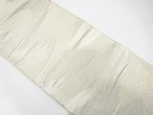 アンティーク　流水に花尽くし模様織り出し袋帯（材料）